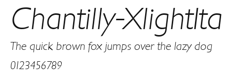 Chantilly-XlightIta Preview