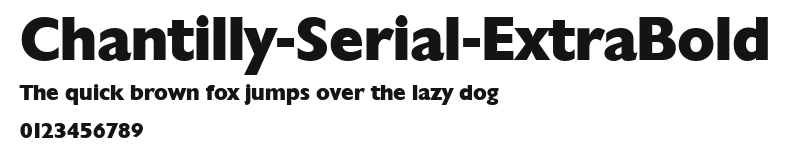 Chantilly-Serial-ExtraBold Preview