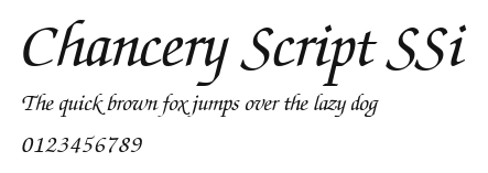 Chancery Script SSi Preview