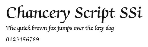 Chancery Script SSi Preview