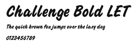 Challenge Bold LET Preview