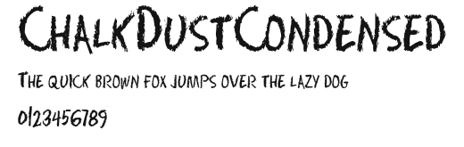 ChalkDustCondensed Preview