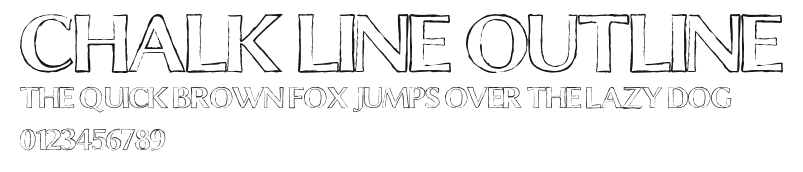 Chalk Line Outline Preview