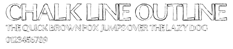 Chalk Line Outline Preview