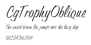 CgTrophyOblique Preview