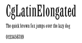 CgLatinElongated Preview