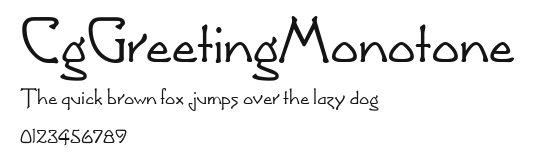 CgGreetingMonotone Preview