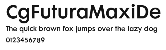 CgFuturaMaxiDe Preview