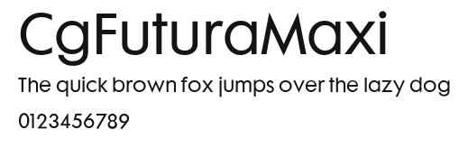 CgFuturaMaxi Preview