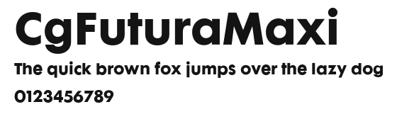 CgFuturaMaxi Preview