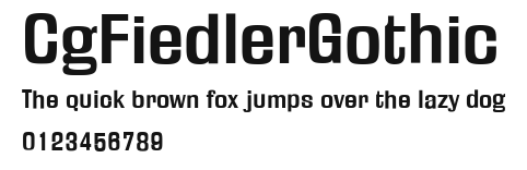 CgFiedlerGothic Preview