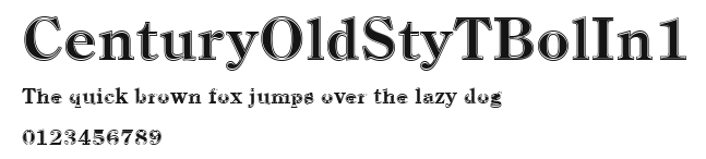 CenturyOldStyTBolIn1 Preview