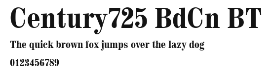 Century725 BdCn BT Preview