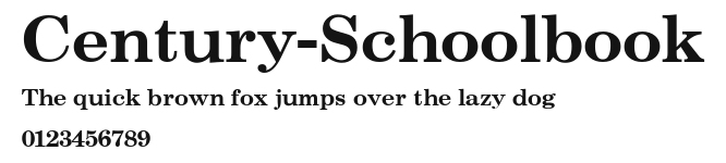 Century-Schoolbook Preview