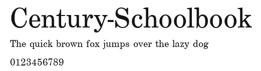 Century-Schoolbook Preview