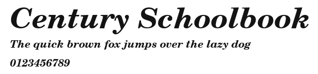 Century Schoolbook Preview