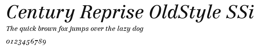 Century Reprise OldStyle SSi Preview