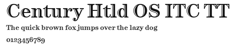 Century Htld OS ITC TT Preview
