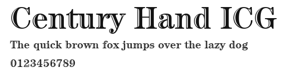 Century Hand ICG Preview
