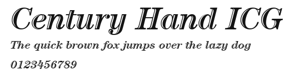 Century Hand ICG Preview