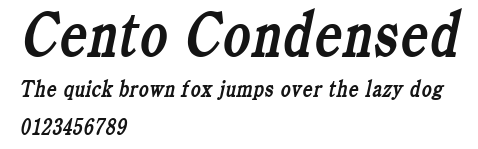 Cento Condensed Preview