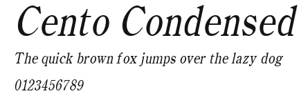Cento Condensed Preview