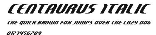 Centaurus Italic Preview