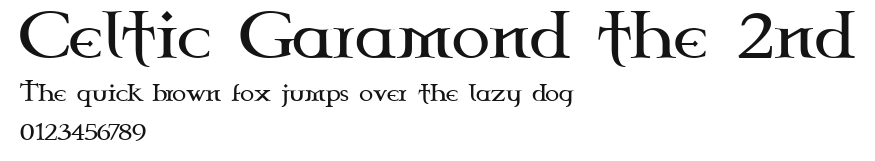 Celtic Garamond the 2nd Preview