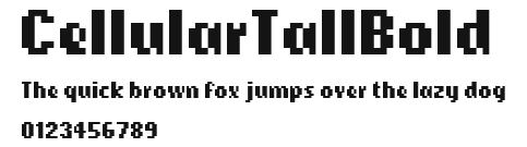 CellularTallBold Preview
