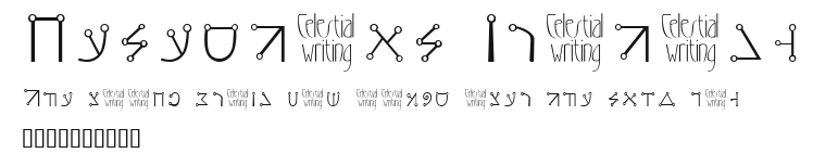 Celestial Writing Preview