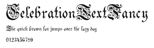 CelebrationTextFancy Preview