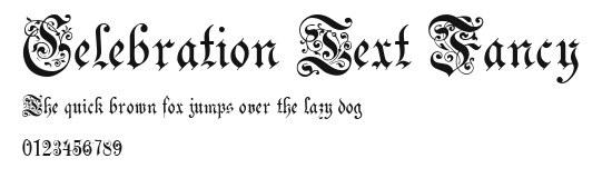 Celebration Text Fancy Preview