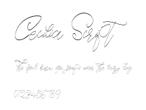 Cecilia Script Preview