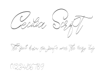 Cecilia Script Preview