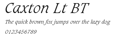 Caxton Lt BT Preview