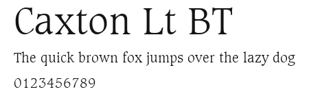 Caxton Lt BT Preview