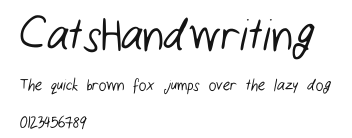 CatsHandwriting Preview