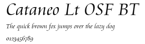 Cataneo Lt OSF BT Preview