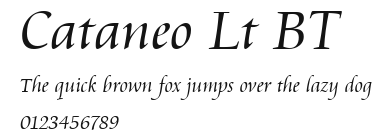 Cataneo Lt BT Preview