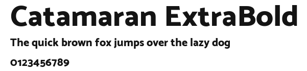 Catamaran ExtraBold Preview
