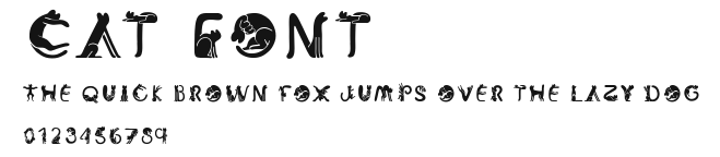 Cat Font Preview