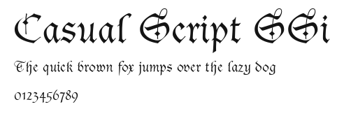 Casual Script SSi Preview
