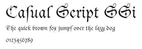 Casual Script SSi Preview