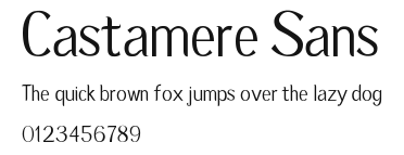 Castamere Sans Preview