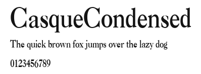 CasqueCondensed Preview