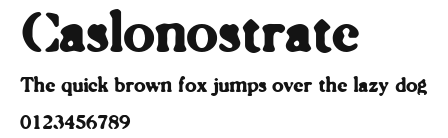 Caslonostrate Preview
