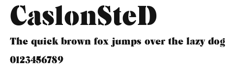 CaslonSteD Preview