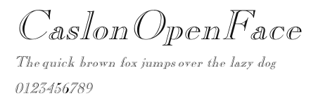 CaslonOpenFace Preview