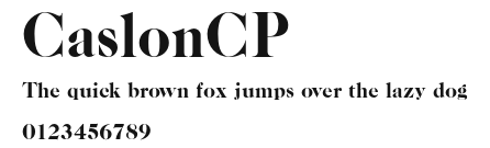 CaslonCP Preview