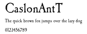CaslonAntT Preview